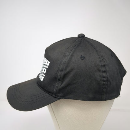Otto Black 5 Panel One Size Snapback Hat Mercury Wire Graphic Print Logo Cap
