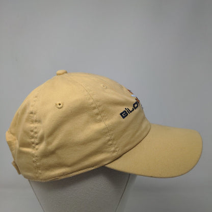 Biloxi Beach Mississippi Strapback Hat Tan OSFA Embroidered Bling Adjustable