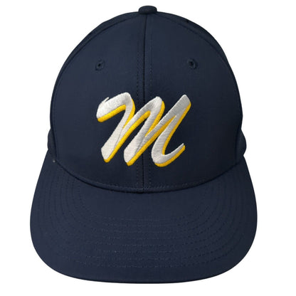 Letter M Fitted Hat Blue S/M Lightweight C Fit HC1 Embroidered Champro