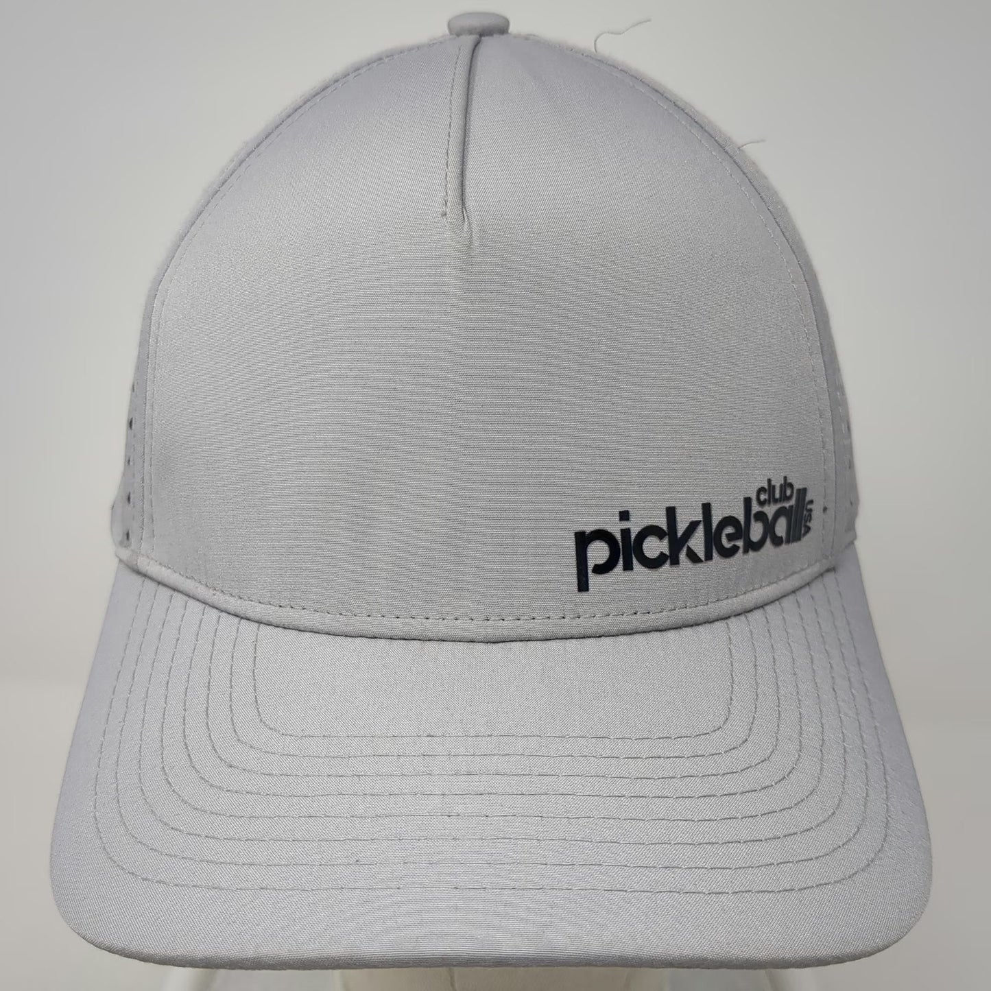 Billest Trucker Hat Gray One Size Snapback Pickleball Club USA Perforated Cap