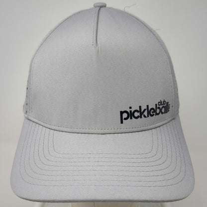Billest Trucker Hat Gray One Size Snapback Pickleball Club USA Perforated Cap
