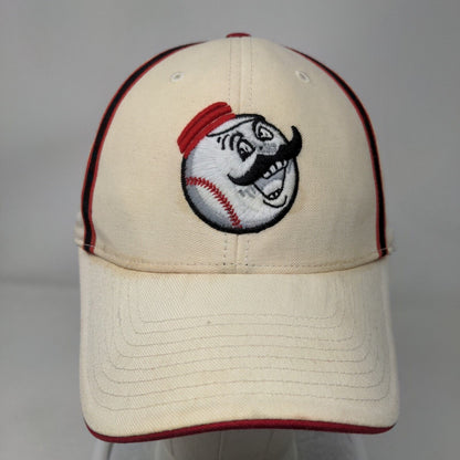 Twins Enterprise Cooperstown Collection Cincinnati Reds Hat Tan OSFA MLB Logo