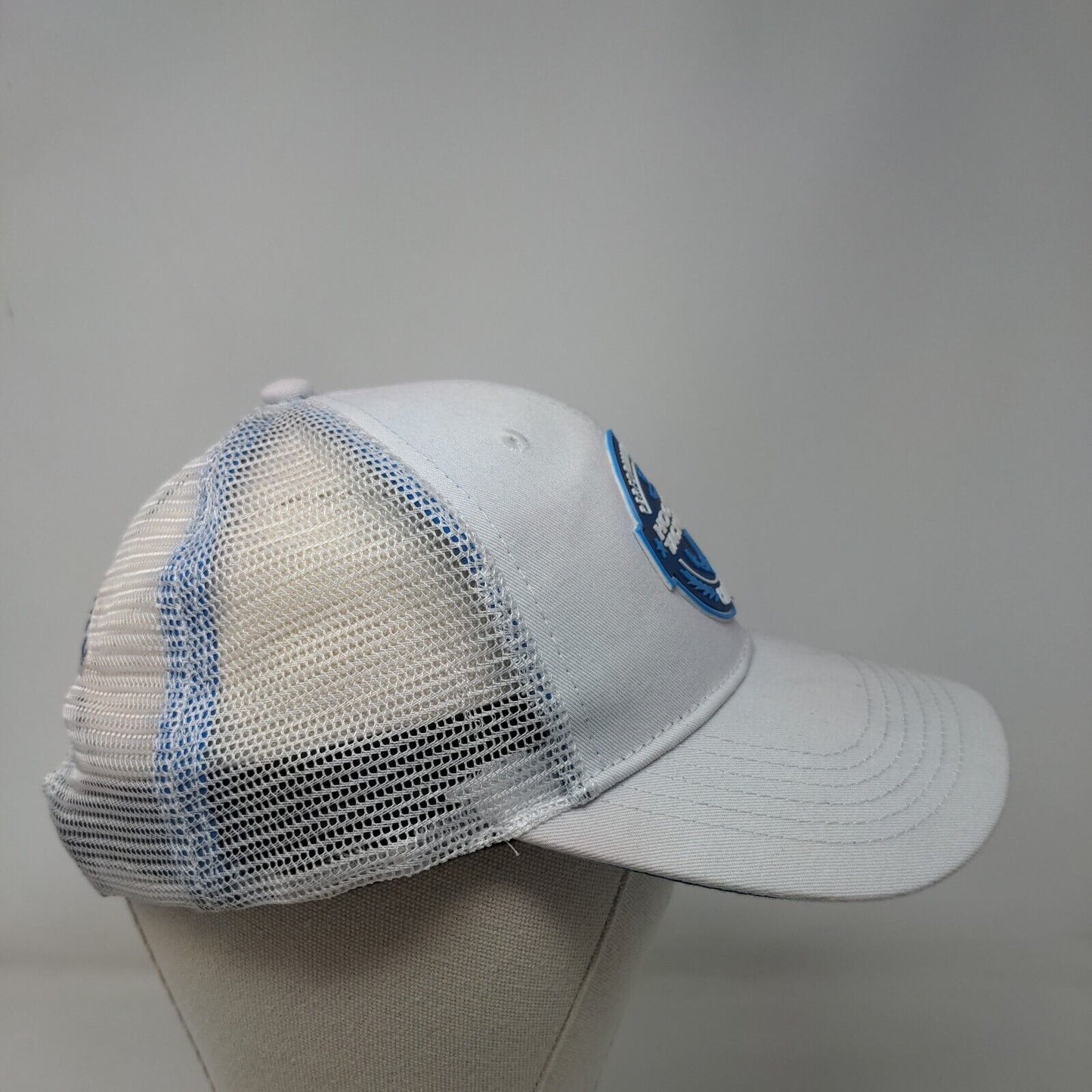 Hook & Tackle Snapback Mesh Back Trucker Hat White S/M I AM The Captain