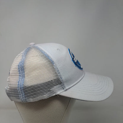 Hook & Tackle Snapback Mesh Back Trucker Hat White S/M I AM The Captain