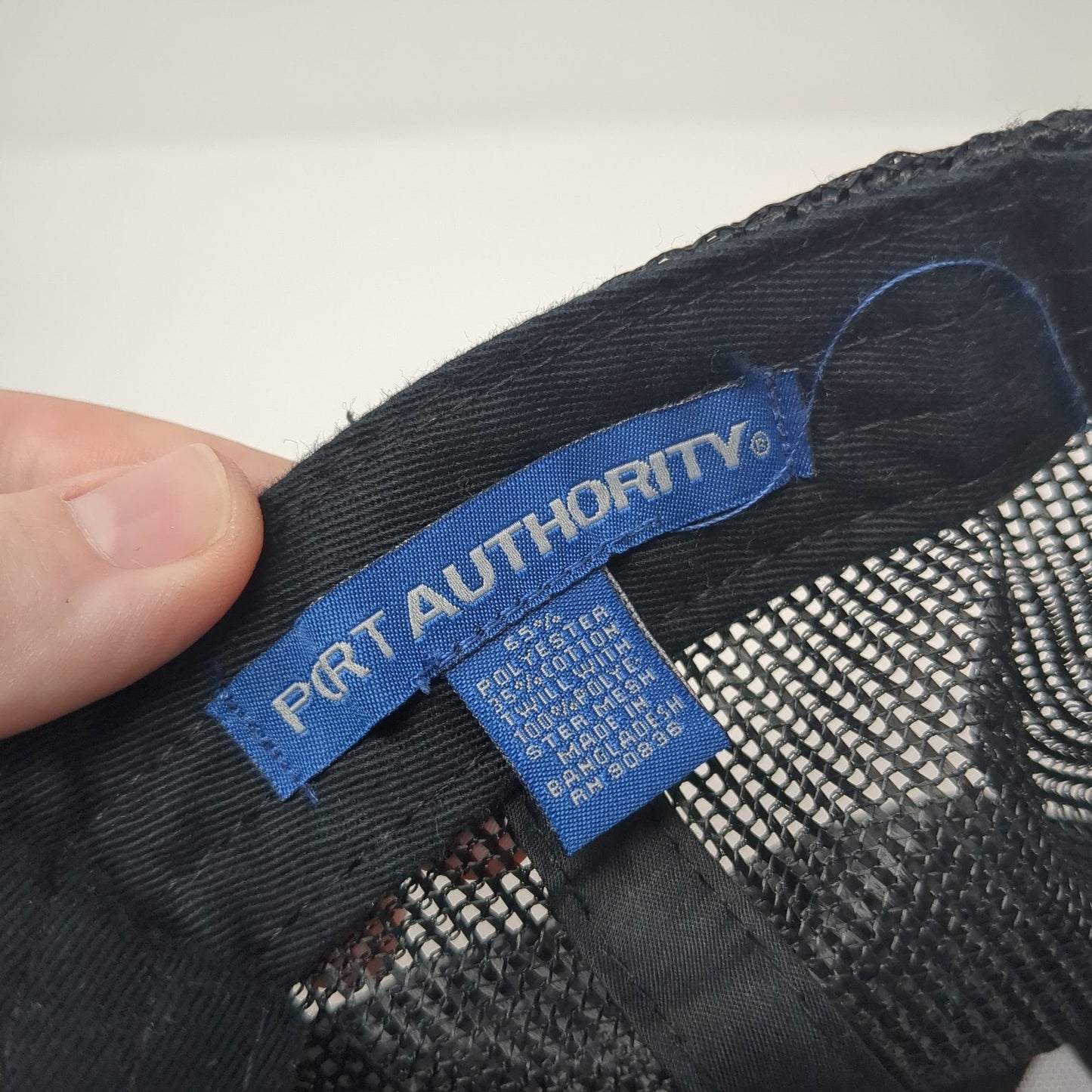 Carmel Aviation Trucker Hat Gray One Size Adjustable Mesh Back Port Authority