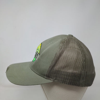C&B Farms Snapback Trucker Hat Green One Size Adjustable Mesh Back Richardson