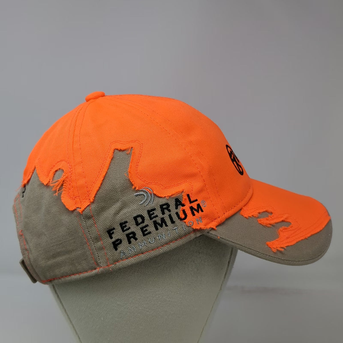 Baseball Cap Orange One Size Frayed Runnings Federal Ammunition 2012 Hunting Hat