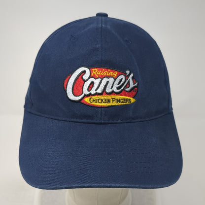 Raising Cane's Chicken Finger Baseball Cap Blue One Size Adjustable Embroidered