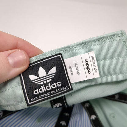 Adidas Trefoil Slideback Hat Green One Size Solid Embroidered 6 Panel