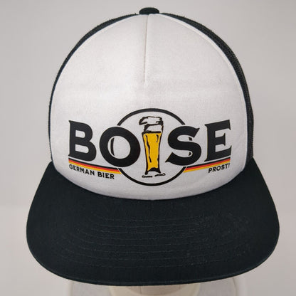 Boise German Bier Prost Snapback Trucker Hat Black OS Mesh Back Classics Yupoong