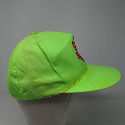 Cheetos Men's Snapback Trucker Hat Green OSFA Embroidered Logo Vintage Nylon