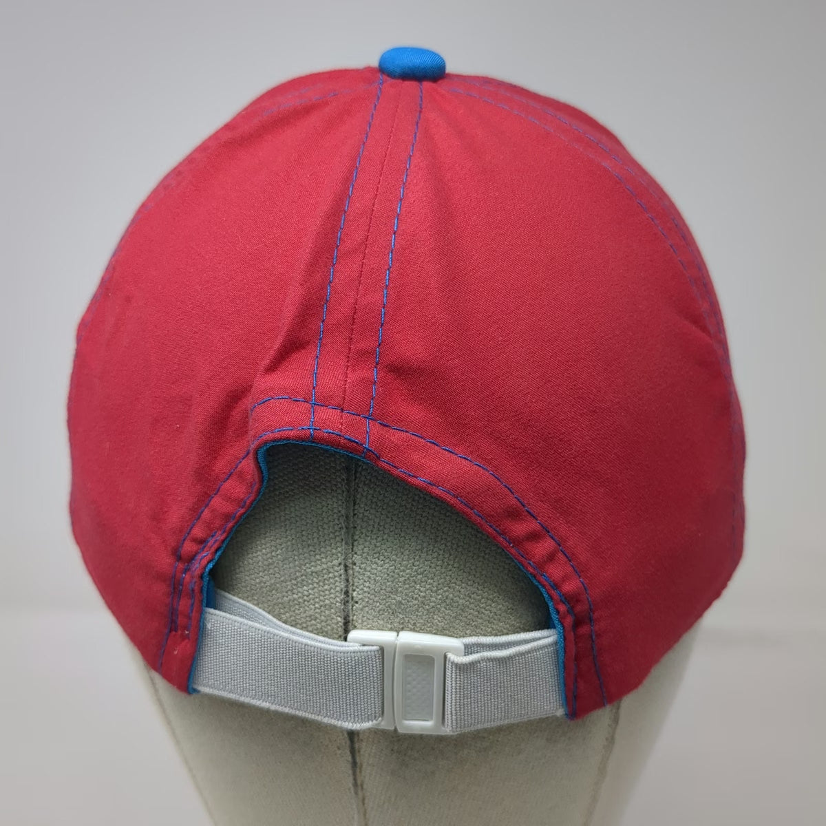 Xcaret Mexico Baseball Cap Red Blue One Size Side Pocket Embroidered Travel Hat