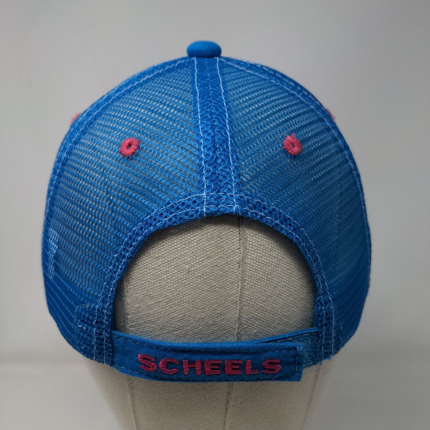 Scheels Since 1902 Strapback Trucker Hat Blue One Size Mesh Back