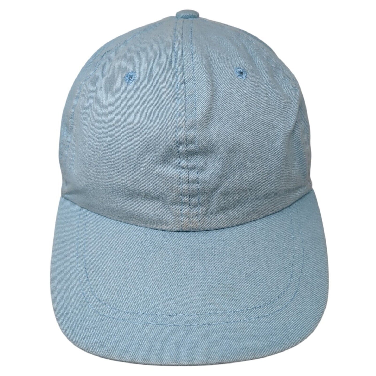 Unbranded Slideback Hat Blue 57cm Adjustable Solid 6 Panel Blank