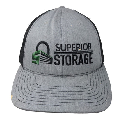 Superior Storage Snapback Mesh Back Trucker Hat Gray One Size Richardson