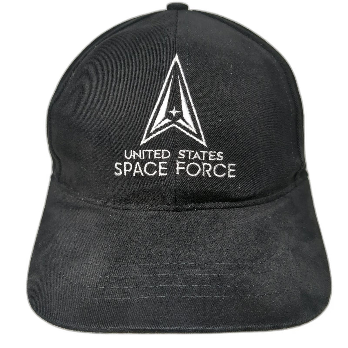 Baseball Cap Black One Size US Space Force Embroidered Made in USA Military Hat