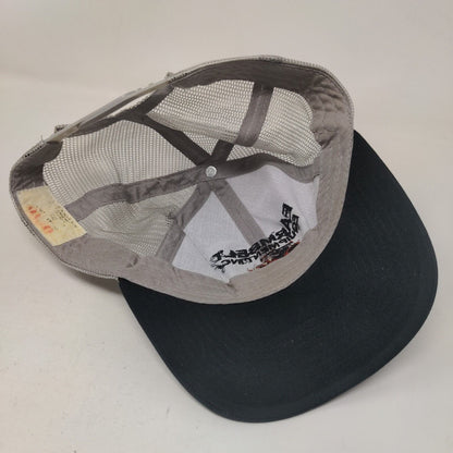 Farmbelt Equipment Inc. Snapback Trucker Hat Gray OSFM Embroidered Mesh Back