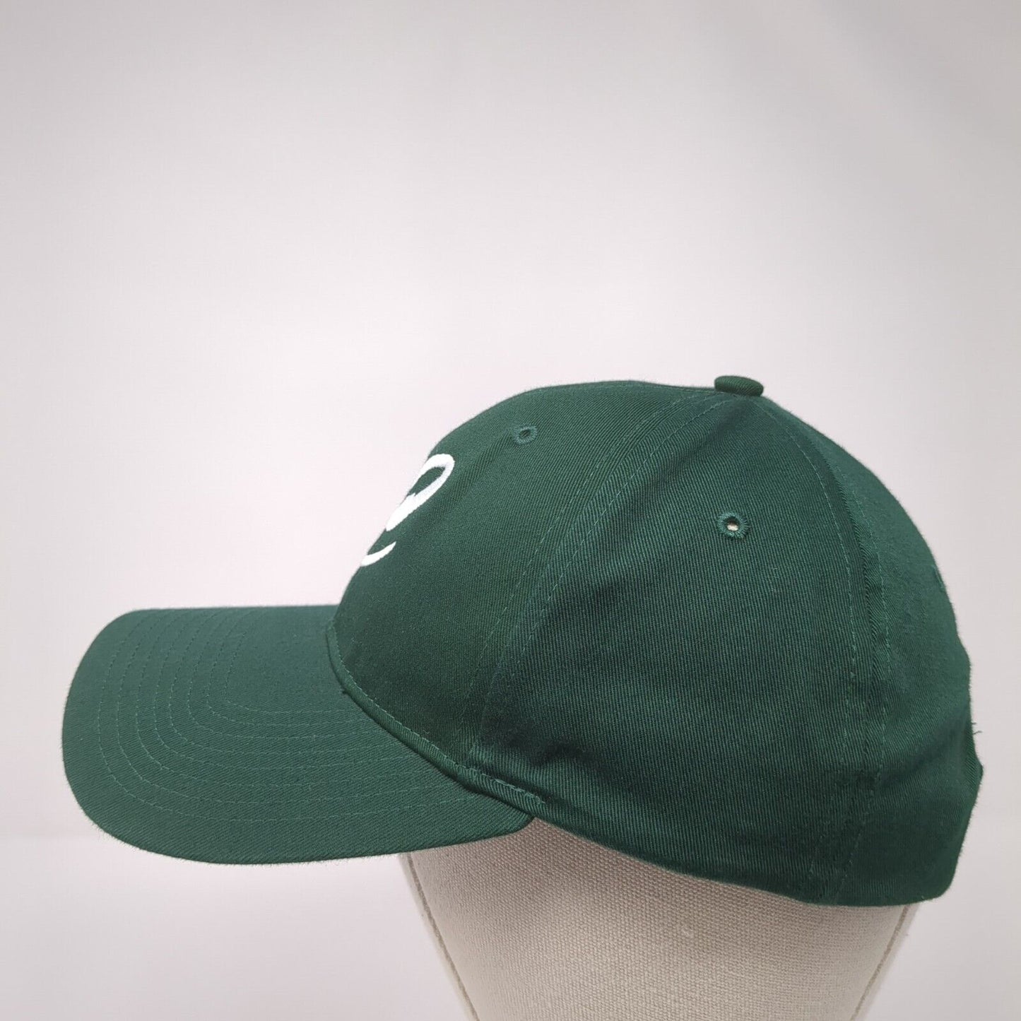 Letter C Snapback Hat Green One Size Small Solid Adjustable Richardson