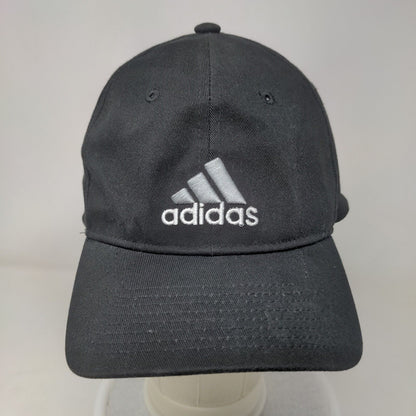 Adidas Fitted Hat Black Size L/XL Lightweight Embroidered Climalite 6 Panel