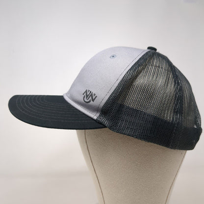 NN Snapback Trucker Hat Gray OSFA Adjustable Mesh Back Port Authority