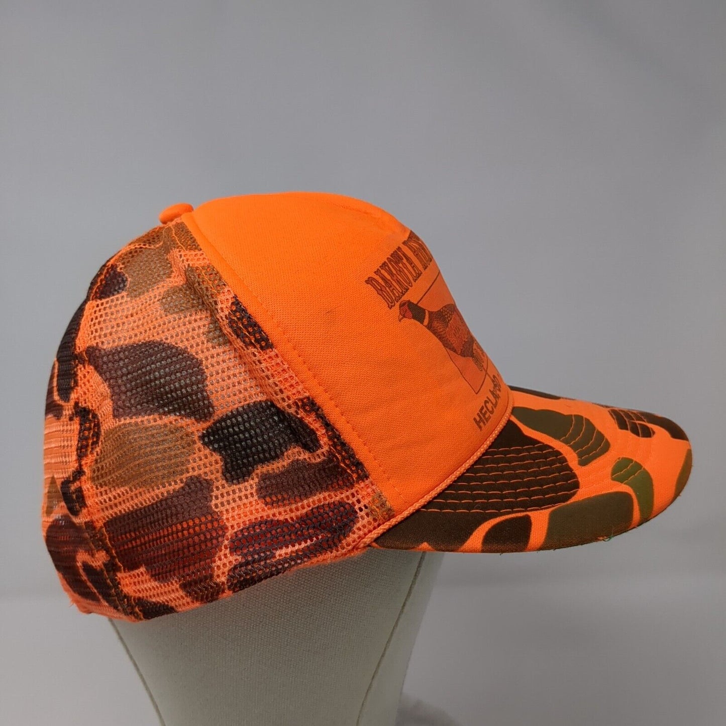 Dakota Hunting Farms Snapback Trucker Hat Camo OSFA Mesh Back Otto