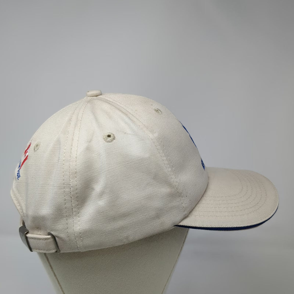K-Products New Holland Baseball Cap Beige One Size USA Canada Flags Farming Hat