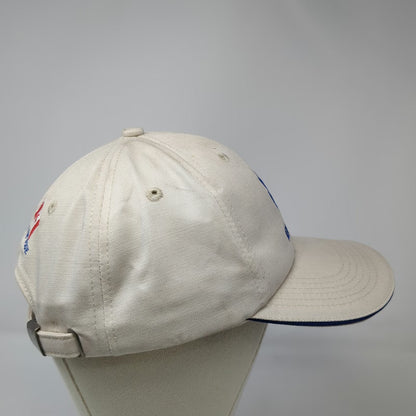 K-Products New Holland Baseball Cap Beige One Size USA Canada Flags Farming Hat
