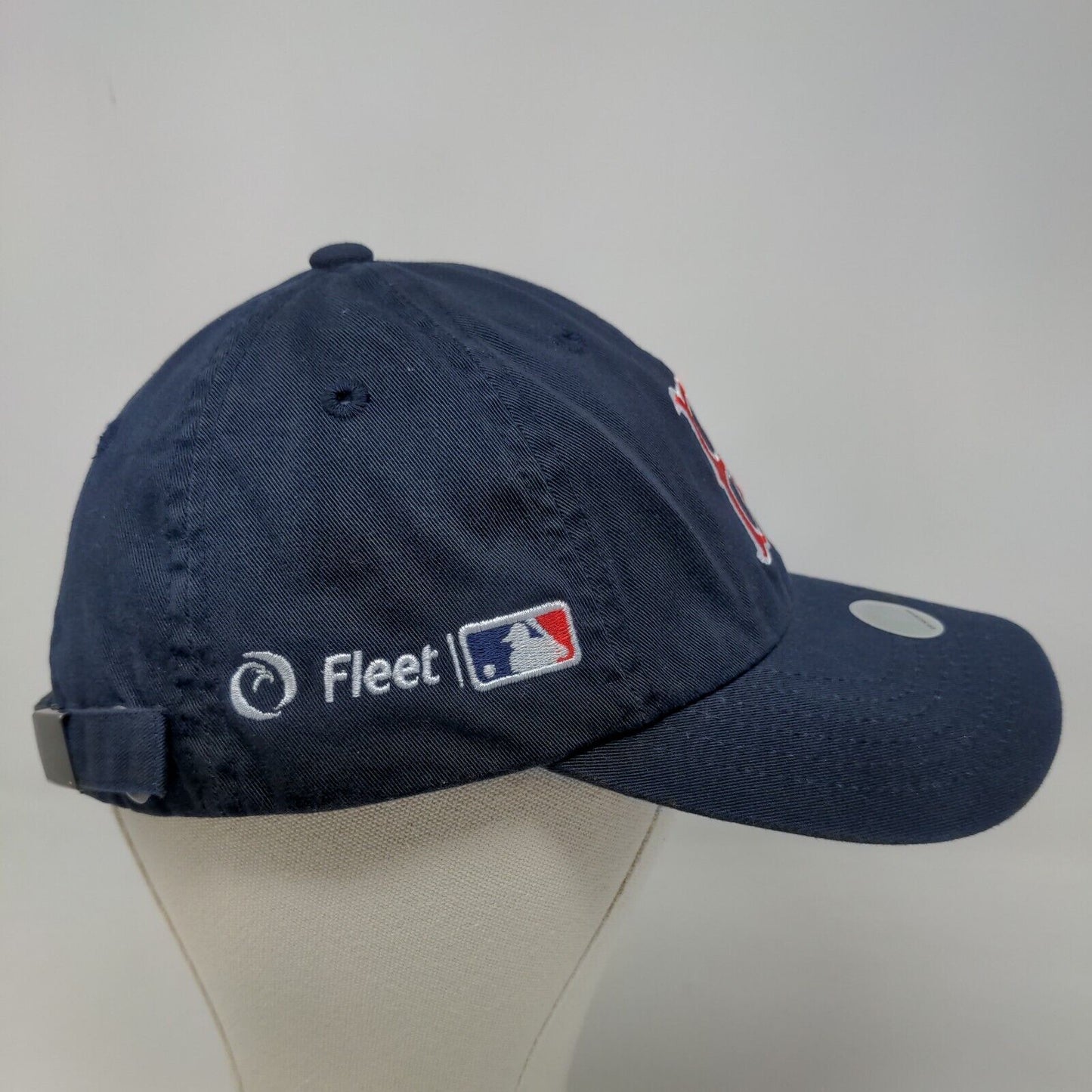 NYH Men's Slideback Hat Blue Size OSFA Boston Red Sox B Logo MLB Fleet