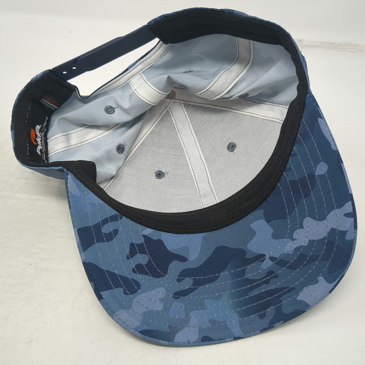 Pukka Snapback Blue One Size Valor American Flag Camo Patch Structured Hat