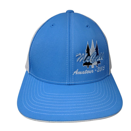 McCall Amateur 2015 Fitted Trucker Hat Blue L/XL Embroidered Mesh Back