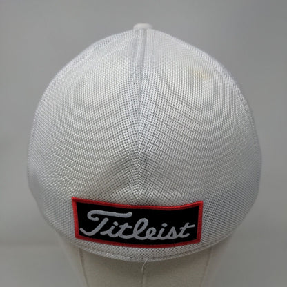 Titleist FJ Pro V1 Fitted Hat White M/L Golf's Symbol Of Excellence