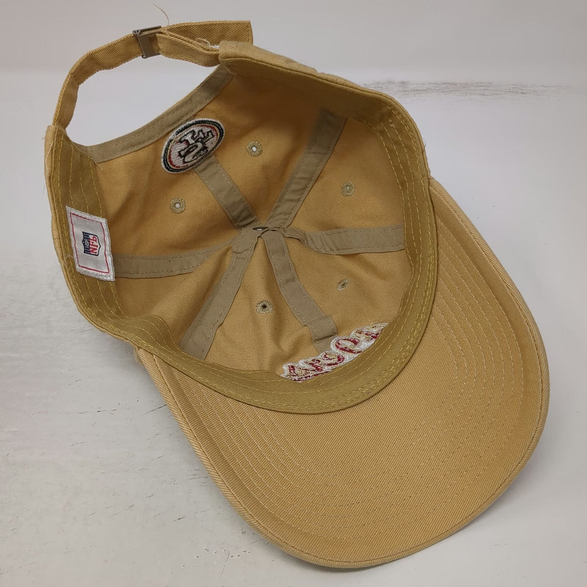 San Francisco 49ers NFL Hat Brown One Size Slideback Embroidered Logo Cotton Cap