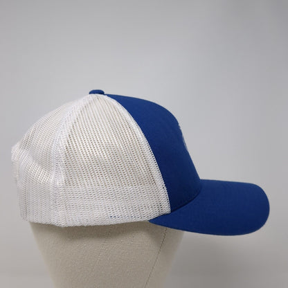 LG Snapback Trucker Hat Blue OS Adjustable Embroidered Mesh Pacific Headwear