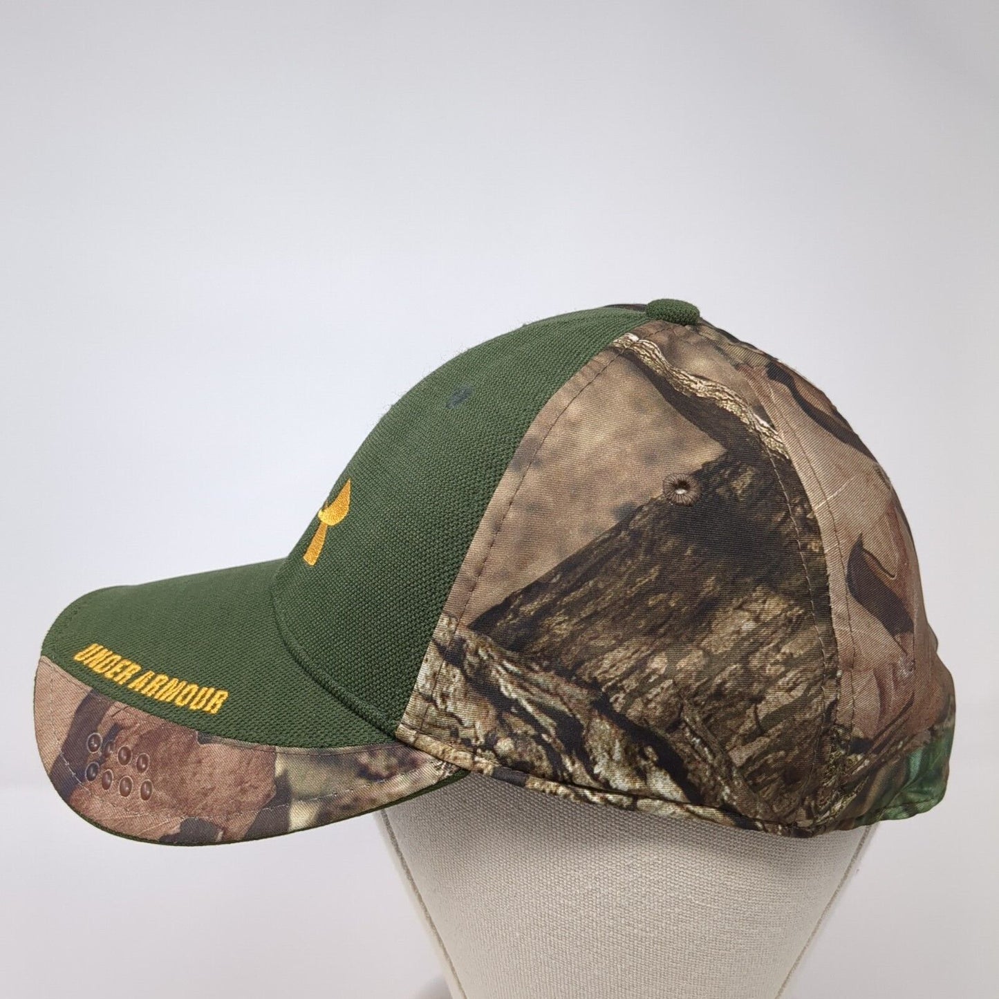 Under Armour Fitted Hat Camo L/XL Stretch Embroidered Hunting Outdoor
