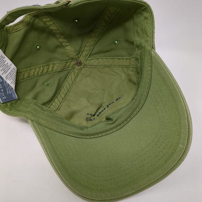 King of the Grill Slideback Hat Green One Size Adjustable Life Is Good