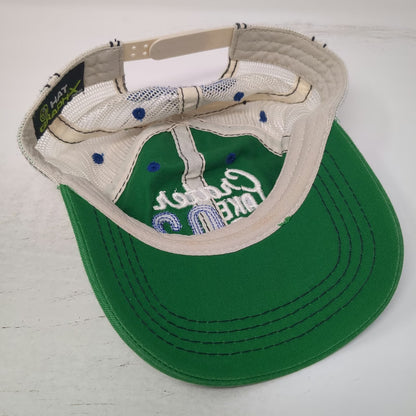 Hat Graphix 360 Trucker Hat Green White Blue OSFM Crater Lake NP Mesh Snapback
