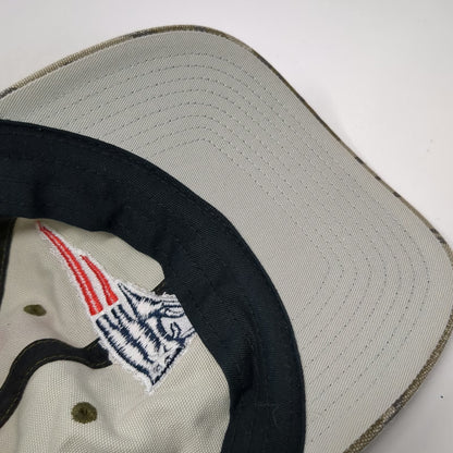 New England Patriots NFL Team Apparel Green One Size Camo Strapback Logo Hat