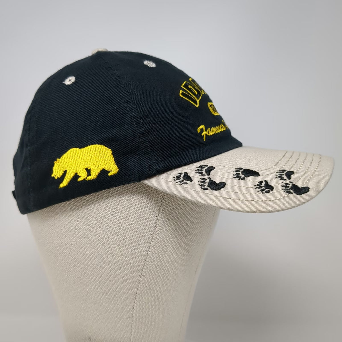 Smith Southwestern Idaho 1890 Bear Paw Baseball Cap Black Beige One Size Hat