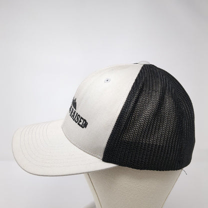 Wyoming Raised Fitted Trucker Hat Gray Large/XL Flexfit Port Authority