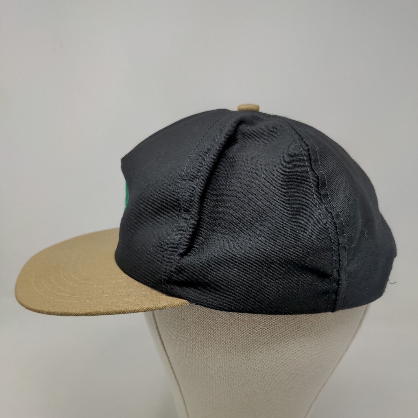 Unbranded Men's Snapback Hat Black Adjustable Embroidered NK Logo