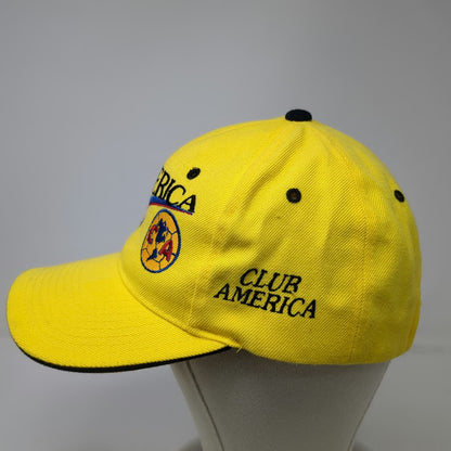 B.T.C. Club America Soccer Baseball Cap Yellow One Size Strapback Mexico Hat