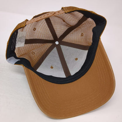 Carhartt Brown Salt Lake Prefab Embroidered Mesh Back Snapback Trucker Hat OS