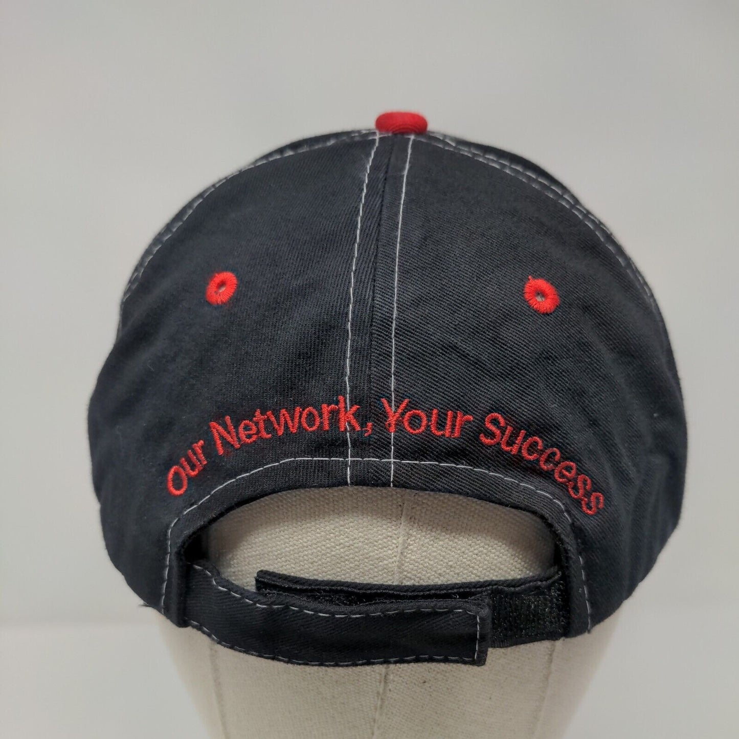 Syringa Networks Strapback Hat Black OSFA Embroidered Buck's Bags