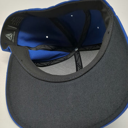 Flexfit Baseball Cap Blue M Fernandes Feeds Cow Cattle Ranch Hat Fitted Delta