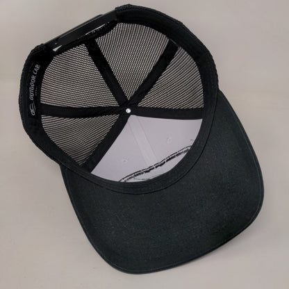 Instant Insurance Adult Snapback Trucker Hat Black OS Mesh Back Outdoor Cap