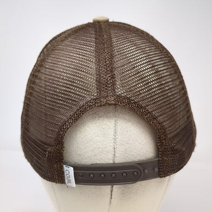 Coal Trucker Hat Brown OS Embroidered Mountain Landscape Snapback Adjustable