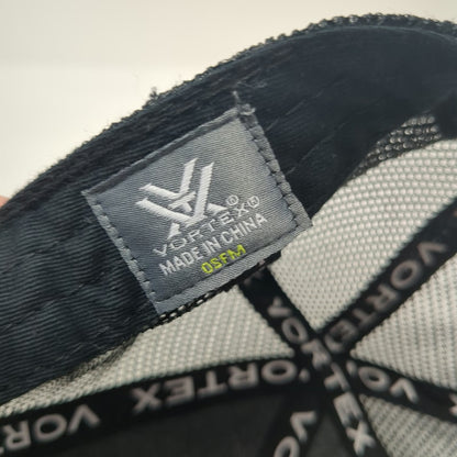 Vortex Trucker Hat Black Camo One Size Mesh Snapback Embroidered Logo Outdoor