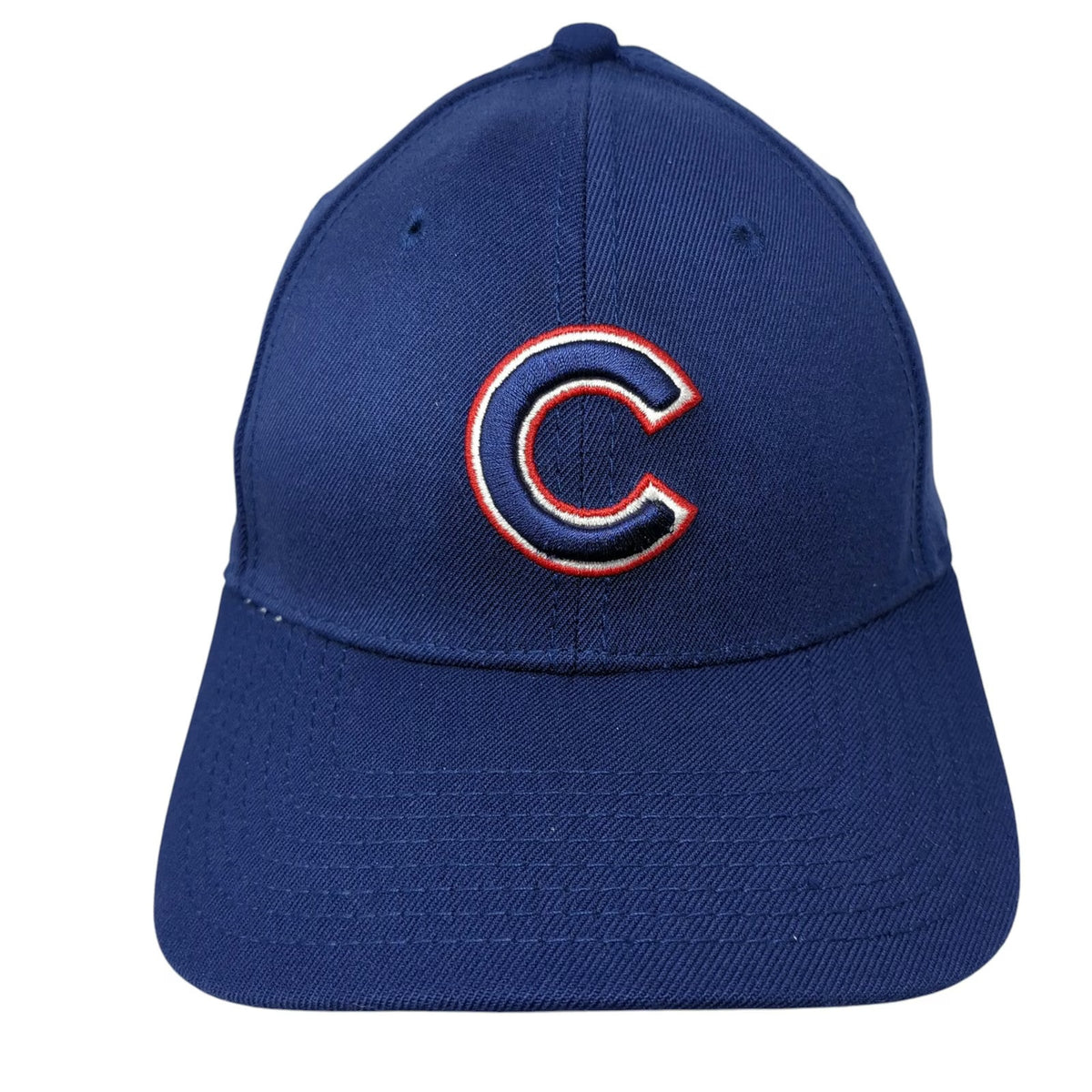 Chicago Cubs MLB New Era Baseball Cap Hat Blue M 39THIRTY Stretch Fit Curved