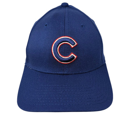 Chicago Cubs MLB New Era Baseball Cap Hat Blue M 39THIRTY Stretch Fit Curved