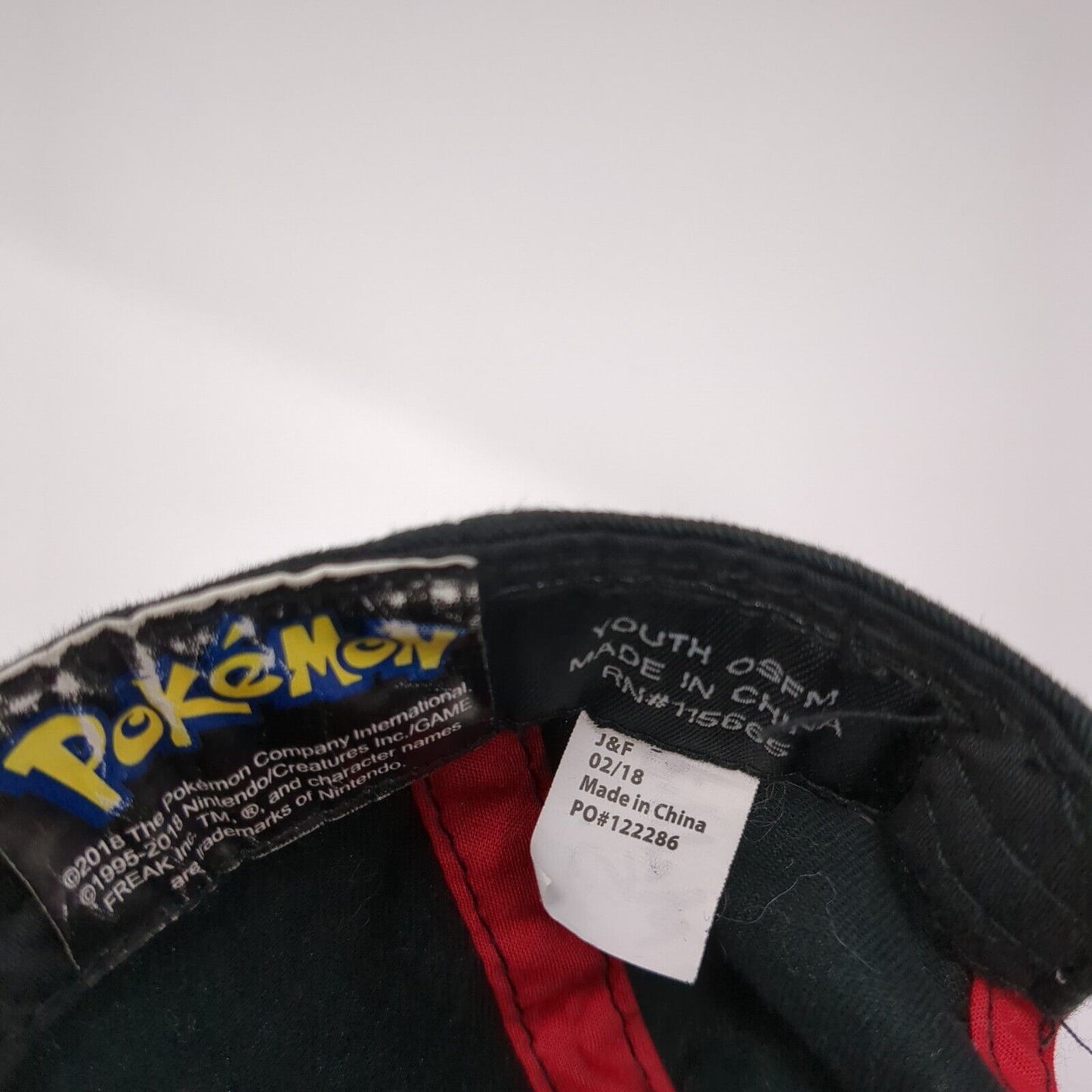 Pokemon Youth Snapback Hat Multicolor One Size Adjustable Vented Holes 6 Panel